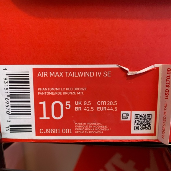 Air Max Tailwind IV SE - Picture 9 of 12
